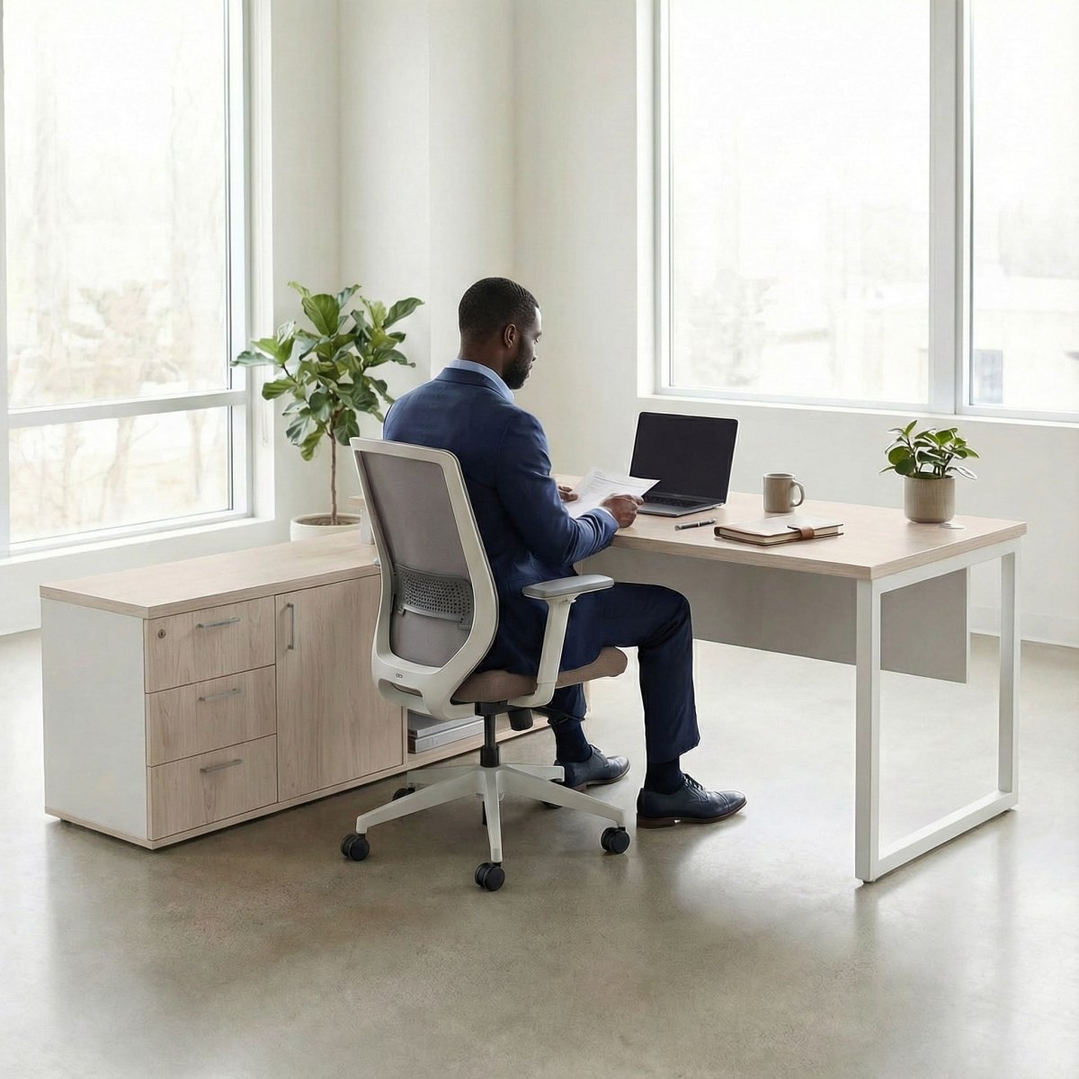 The L Shaped Desk - Workspace Dreams The L Shaped Desk