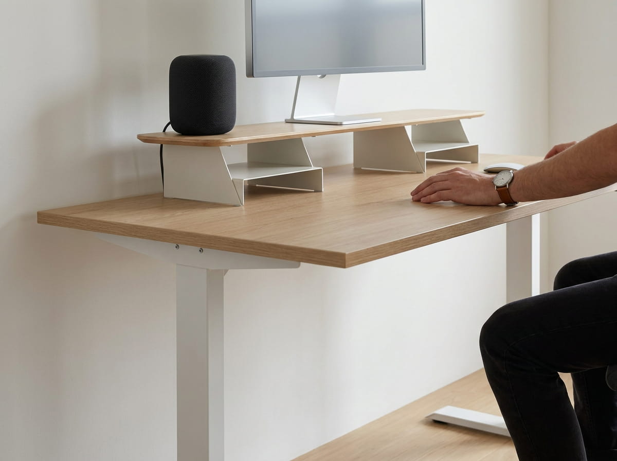 laptop stand for desk and other office accessories.  