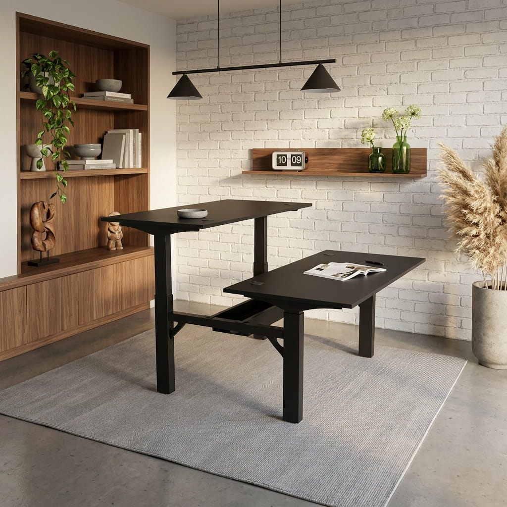 Dual Sit Stand Desk Pro