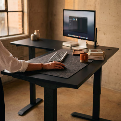 L-Shaped Sit-Stand Desk