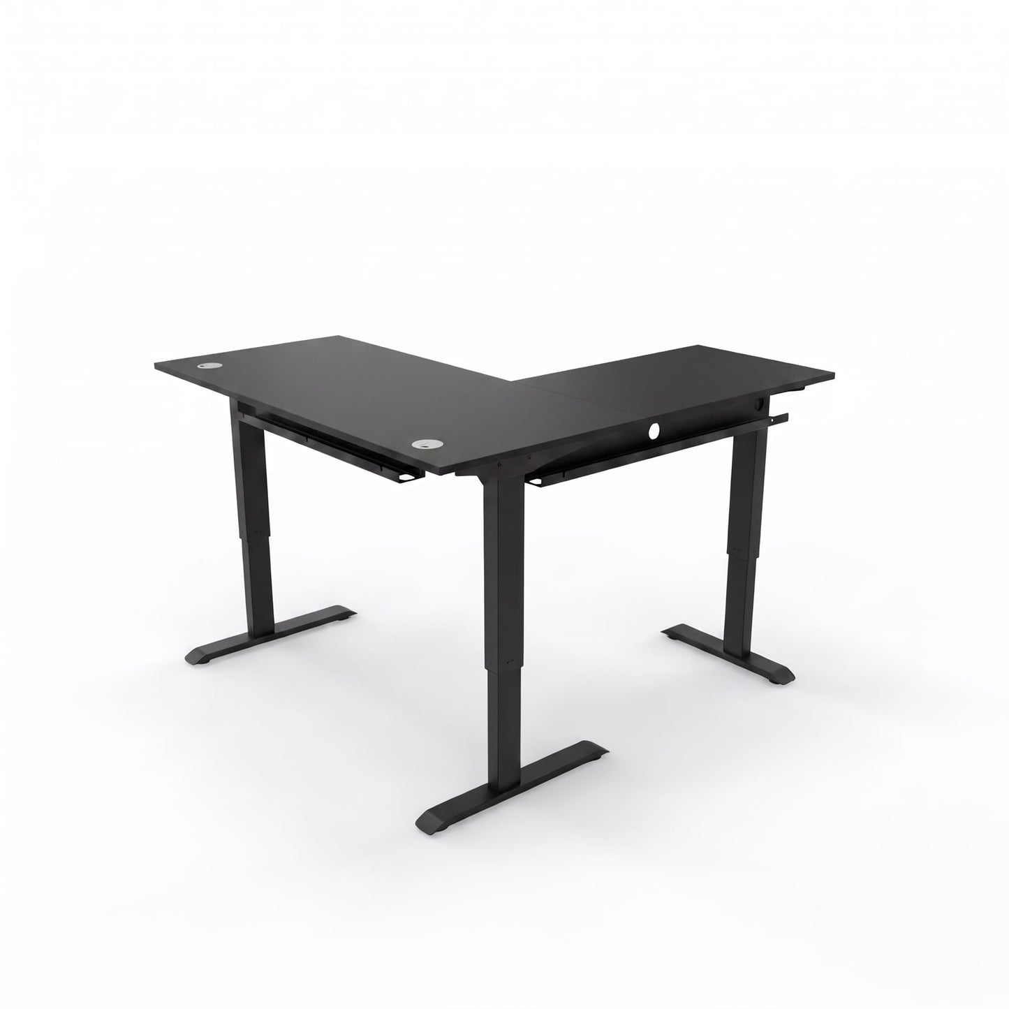 L-Shaped Sit-Stand Desk