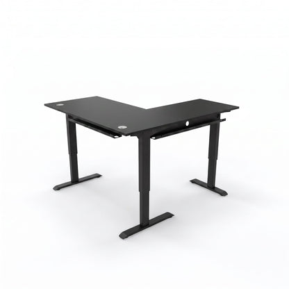 L-Shaped Sit-Stand Desk