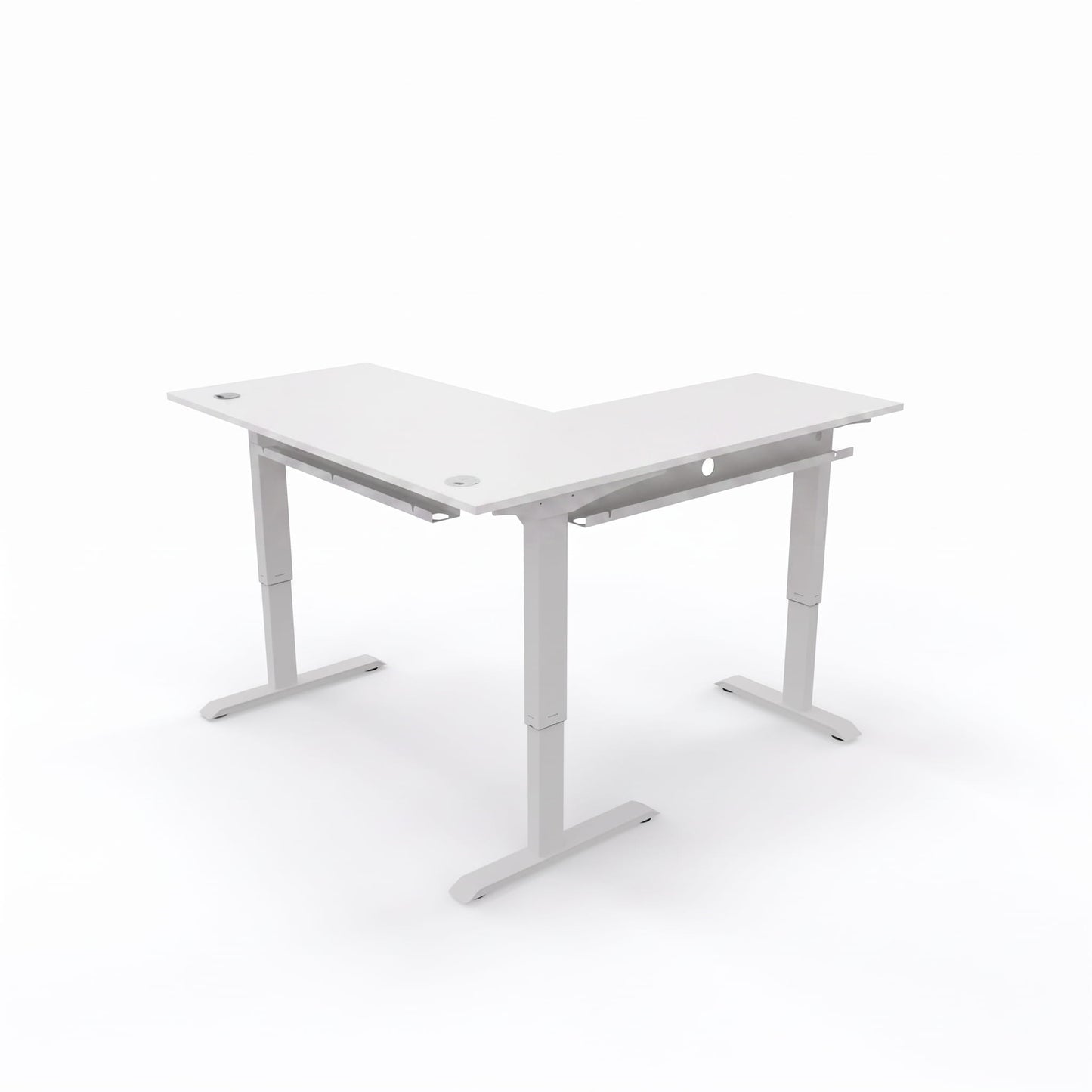 L-Shaped Sit-Stand Desk