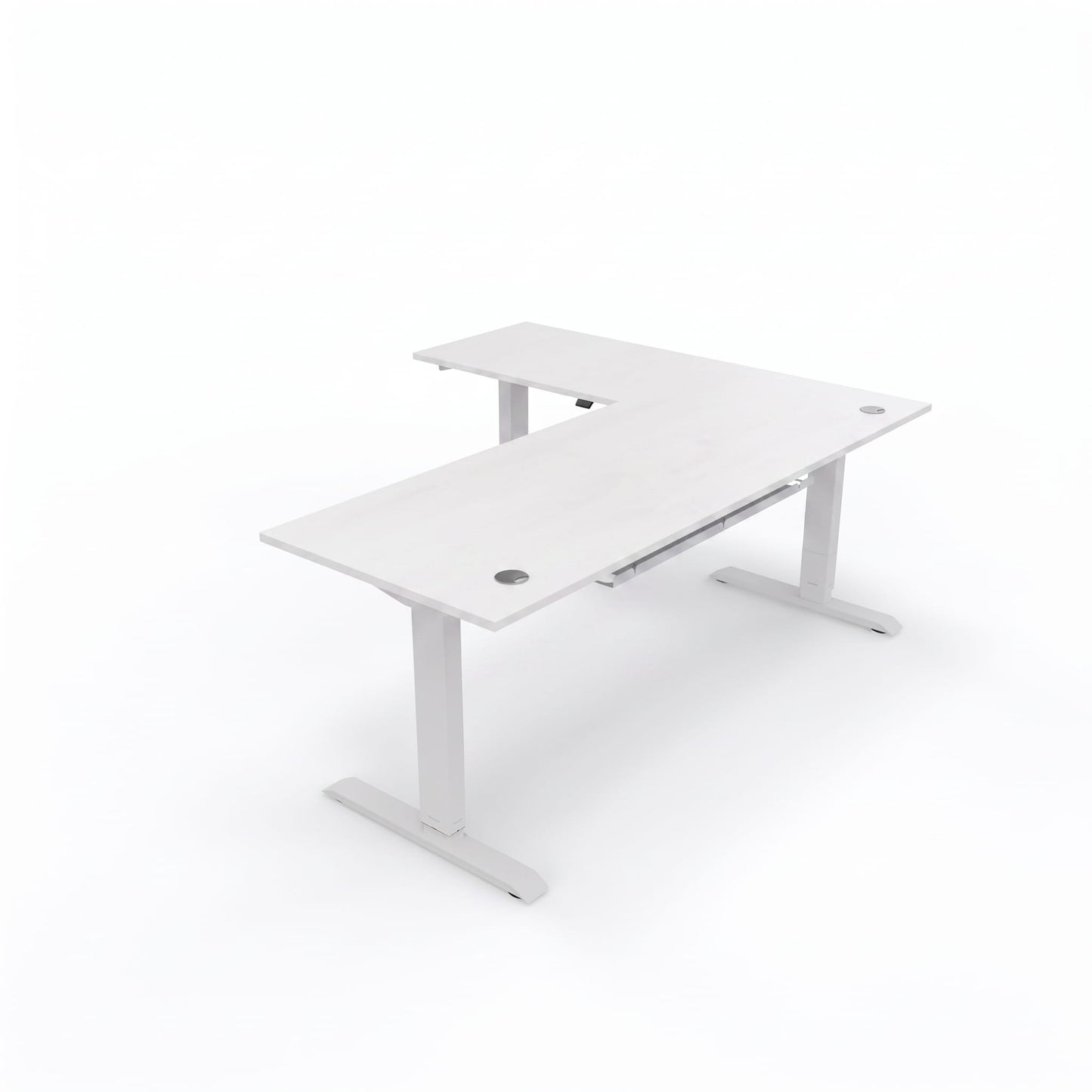 L-Shaped Sit-Stand Desk