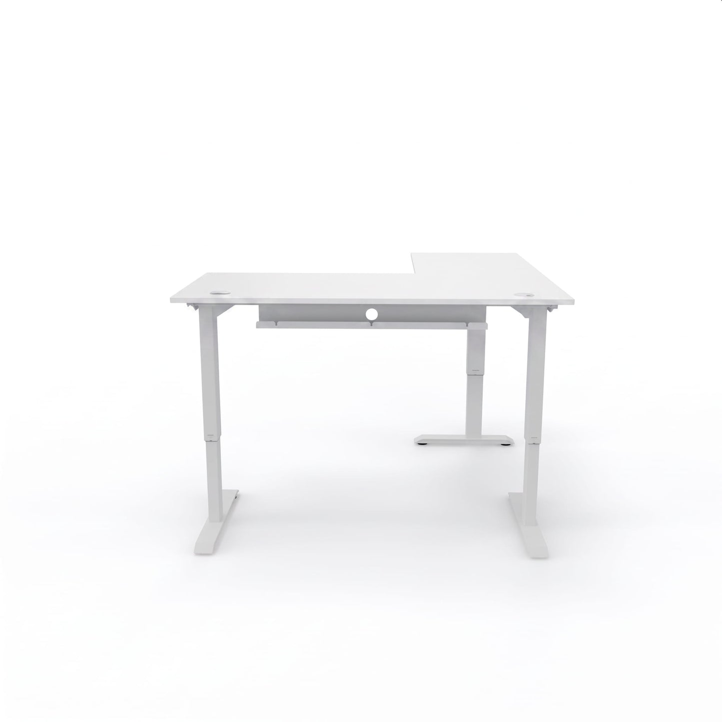 L-Shaped Sit-Stand Desk