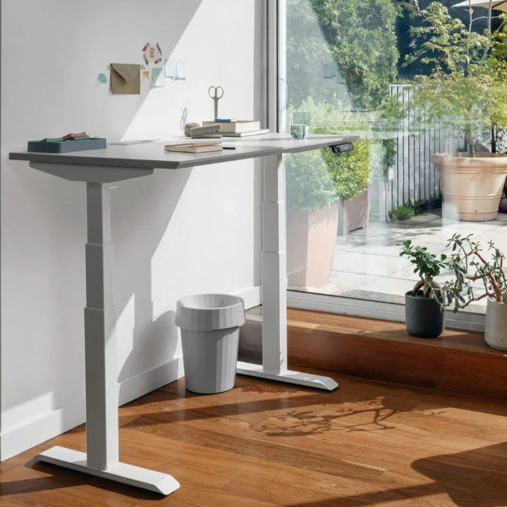 Height adjustable workstation desk for office and remote work setups