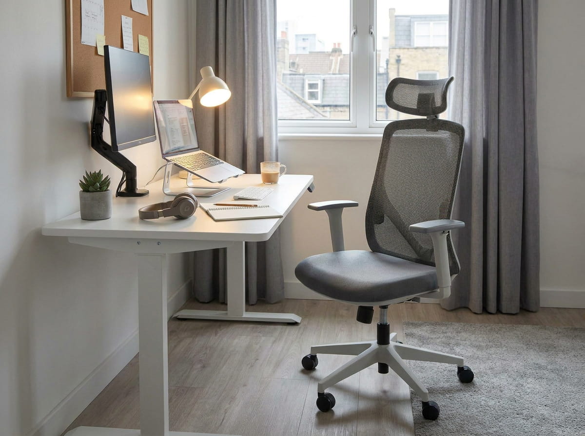 home office chair in modern home office setup in city 