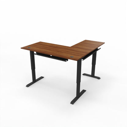 L-Shaped Sit-Stand Desk