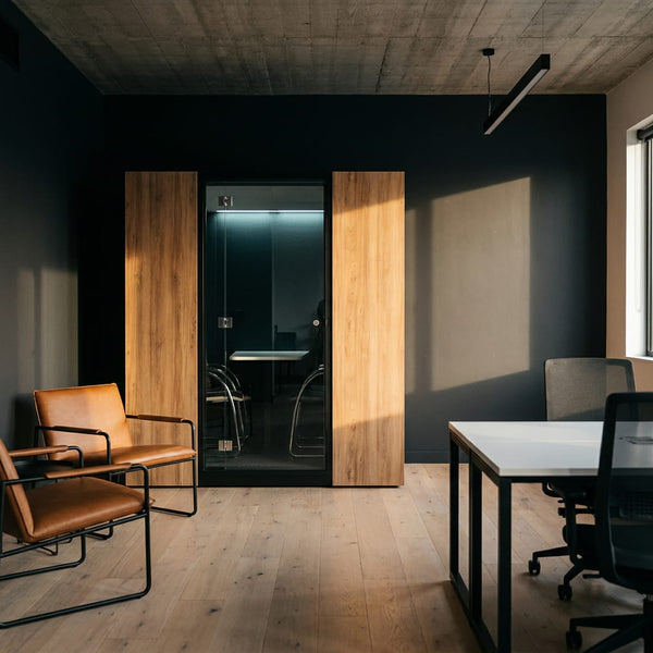 SkyLite 4-seater meeting pod installed in an open-plan office