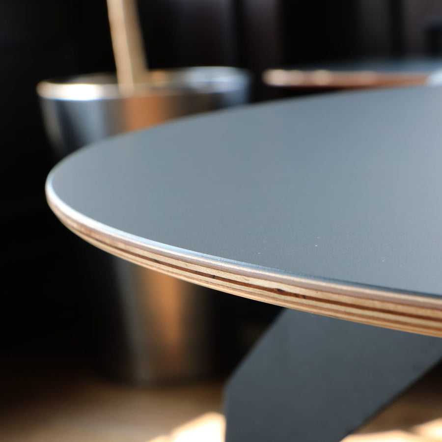 Black FENIX Xtreme Matt birch ply desktop finish