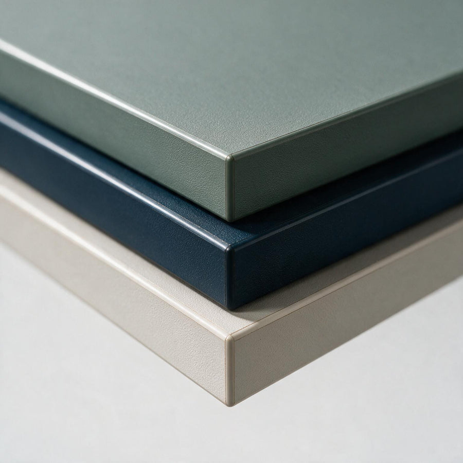 Solid colour desktop finishes