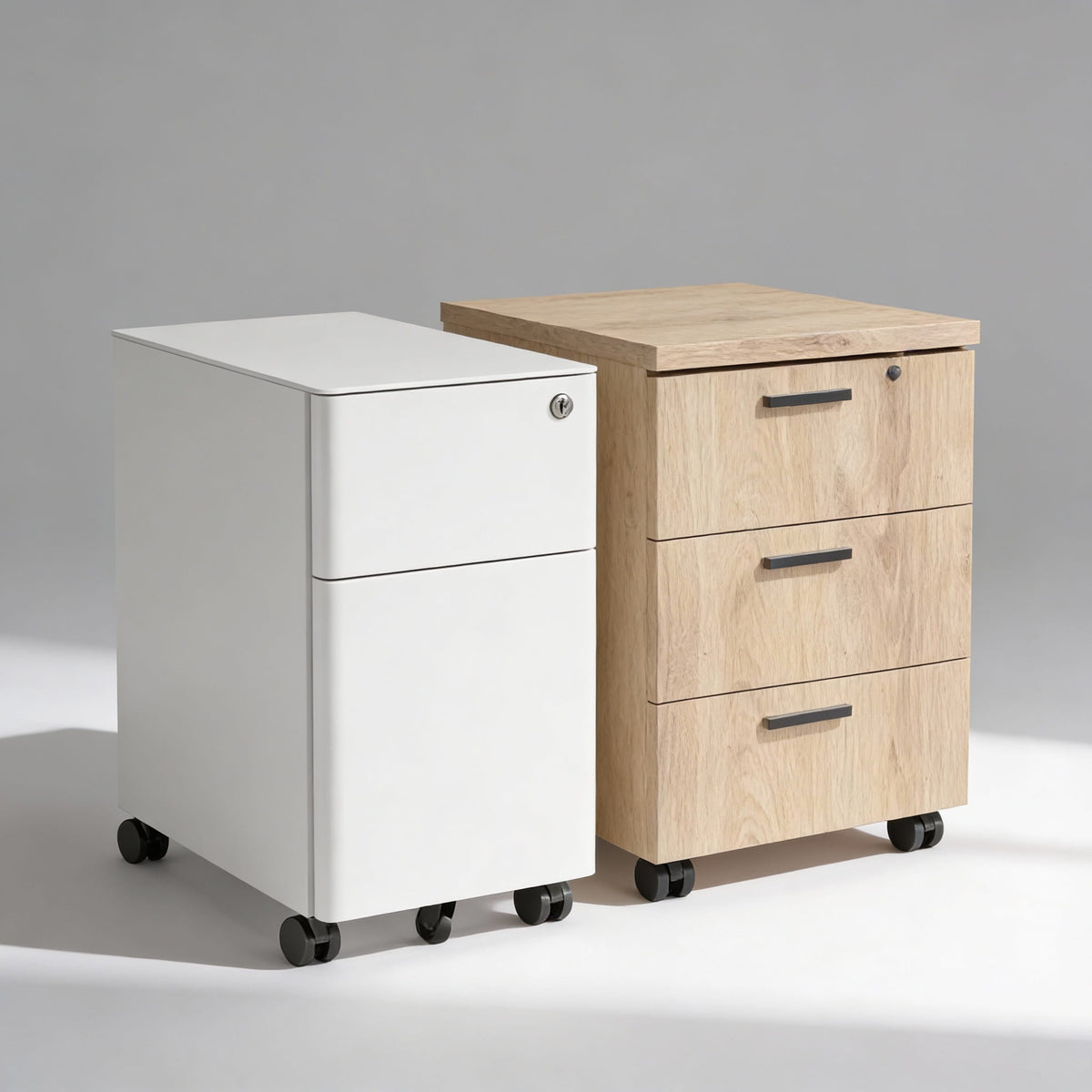 Mobile Storage Units for office desks with drawers 