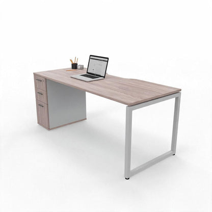 The Solo Desk with Storage, home office desk feature detail