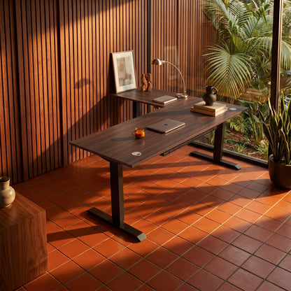 L-Shaped Sit-Stand Desk