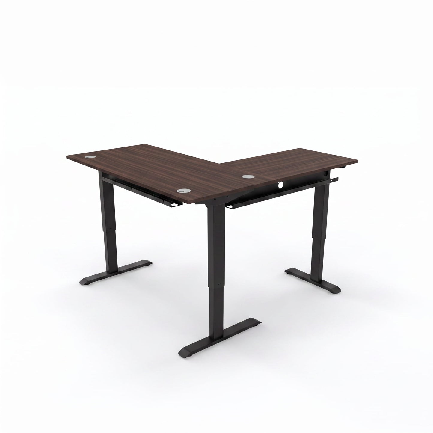 L-Shaped Sit-Stand Desk