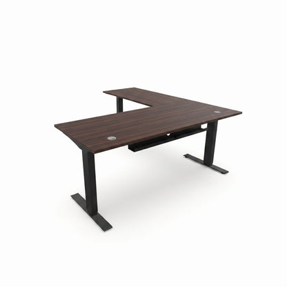 L-Shaped Sit-Stand Desk