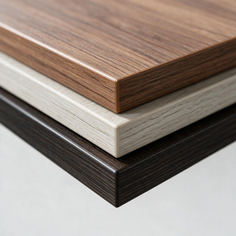 Wood grain desktop finishes
