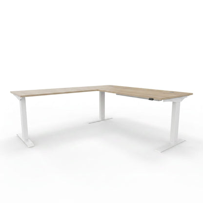 L-Shaped Sit-Stand Desk - Workspace Dreams L-Shaped Sit-Stand Desk