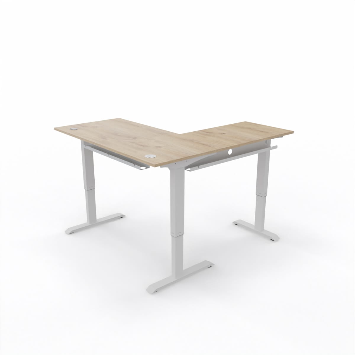 L-Shaped Sit-Stand Desk - Workspace Dreams L-Shaped Sit-Stand Desk
