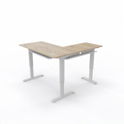 L-Shaped Sit-Stand Desk - Workspace Dreams L-Shaped Sit-Stand Desk