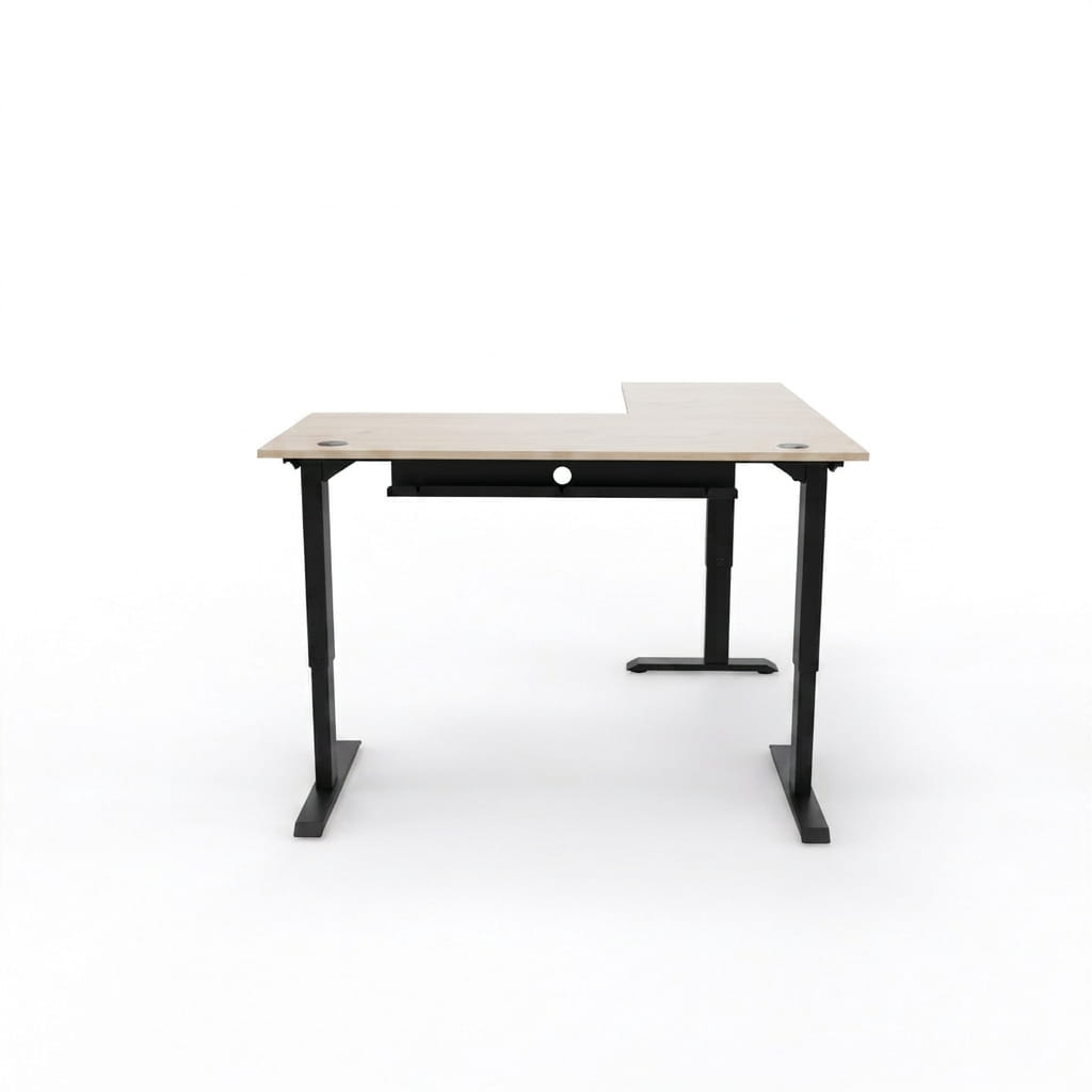 L-Shaped Sit-Stand Desk - Workspace Dreams L-Shaped Sit-Stand Desk