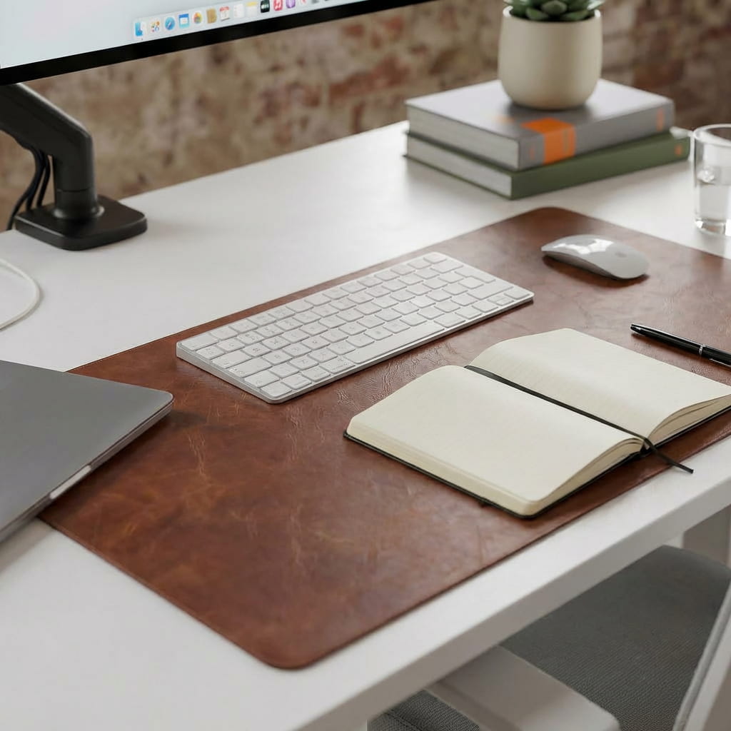 Leather Desk Mat - Workspace Dreams Leather Desk Mat