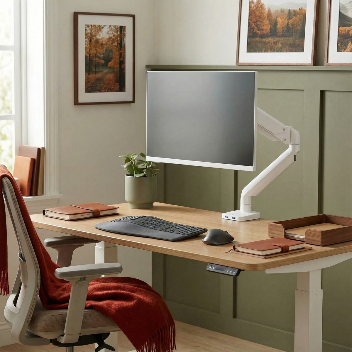Platinum Series Single Monitor Arm - Workspace Dreams Platinum Series Single Monitor Arm