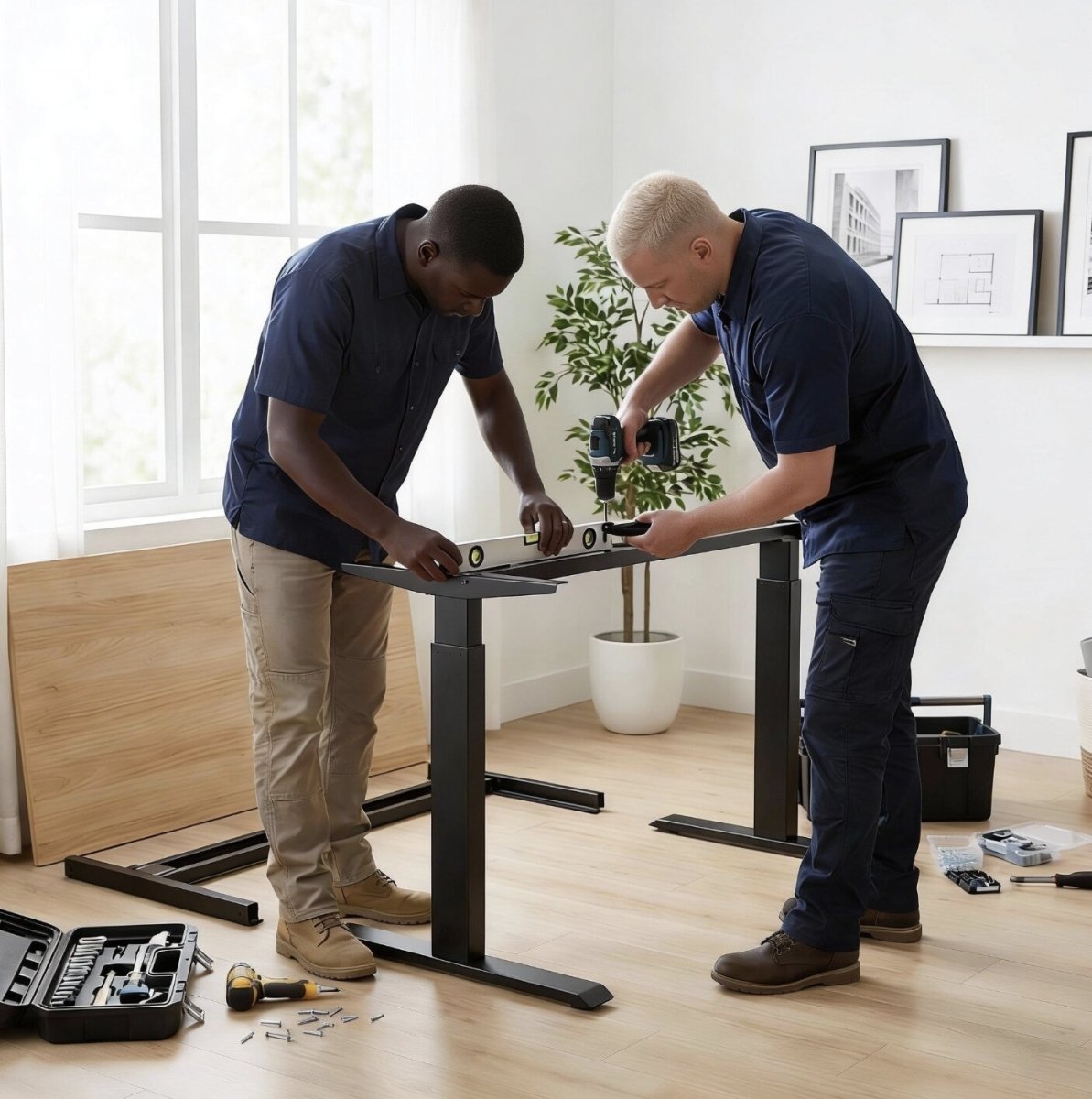 Professional Desk Assembly - Workspace Dreams Professional Desk Assembly