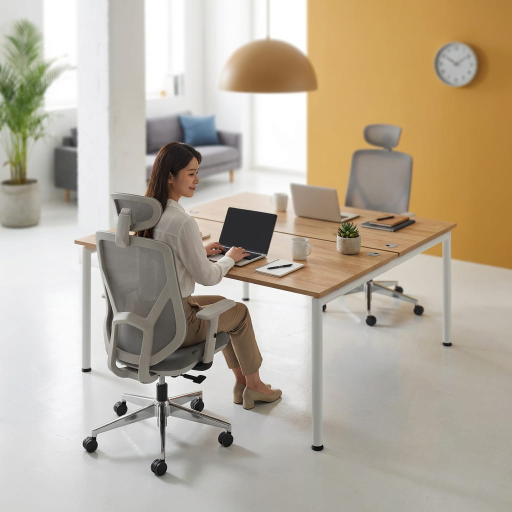 The 2 Person Cluster Desk - Workspace Dreams The 2 Person Cluster Desk