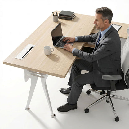The Corner Office Executive Desk - Workspace Dreams The Corner Office Executive Desk