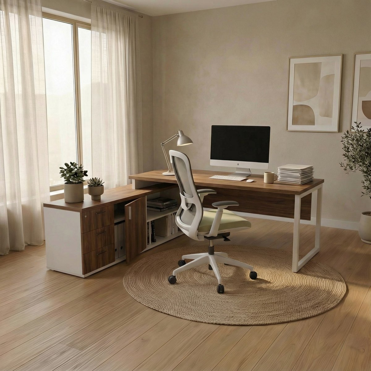 The L Shaped Desk - Workspace Dreams The L Shaped Desk