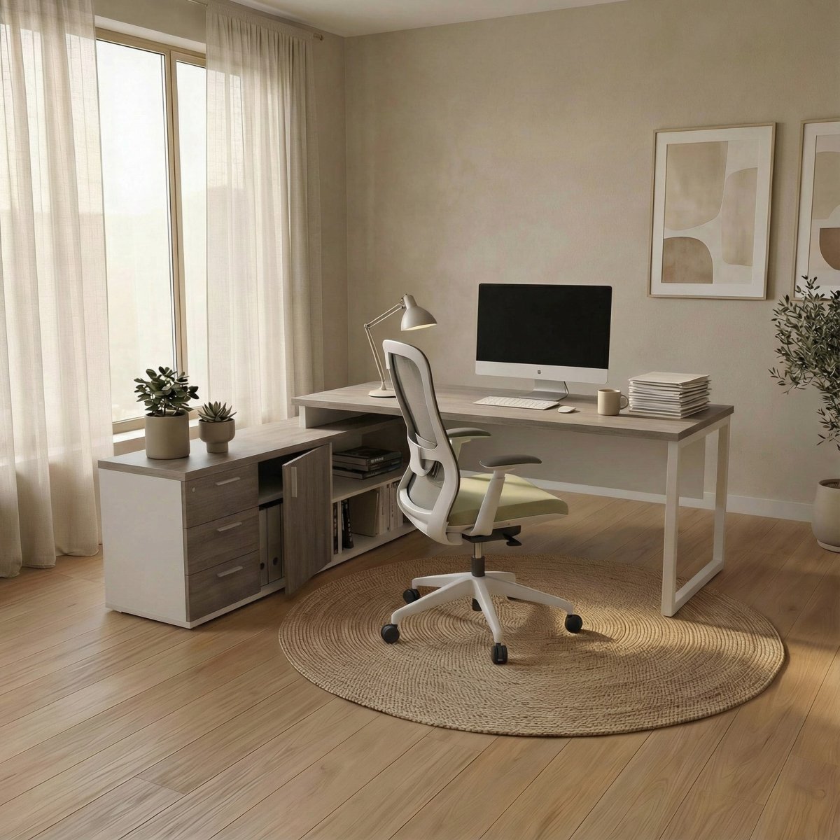 The L Shaped Desk - Workspace Dreams The L Shaped Desk