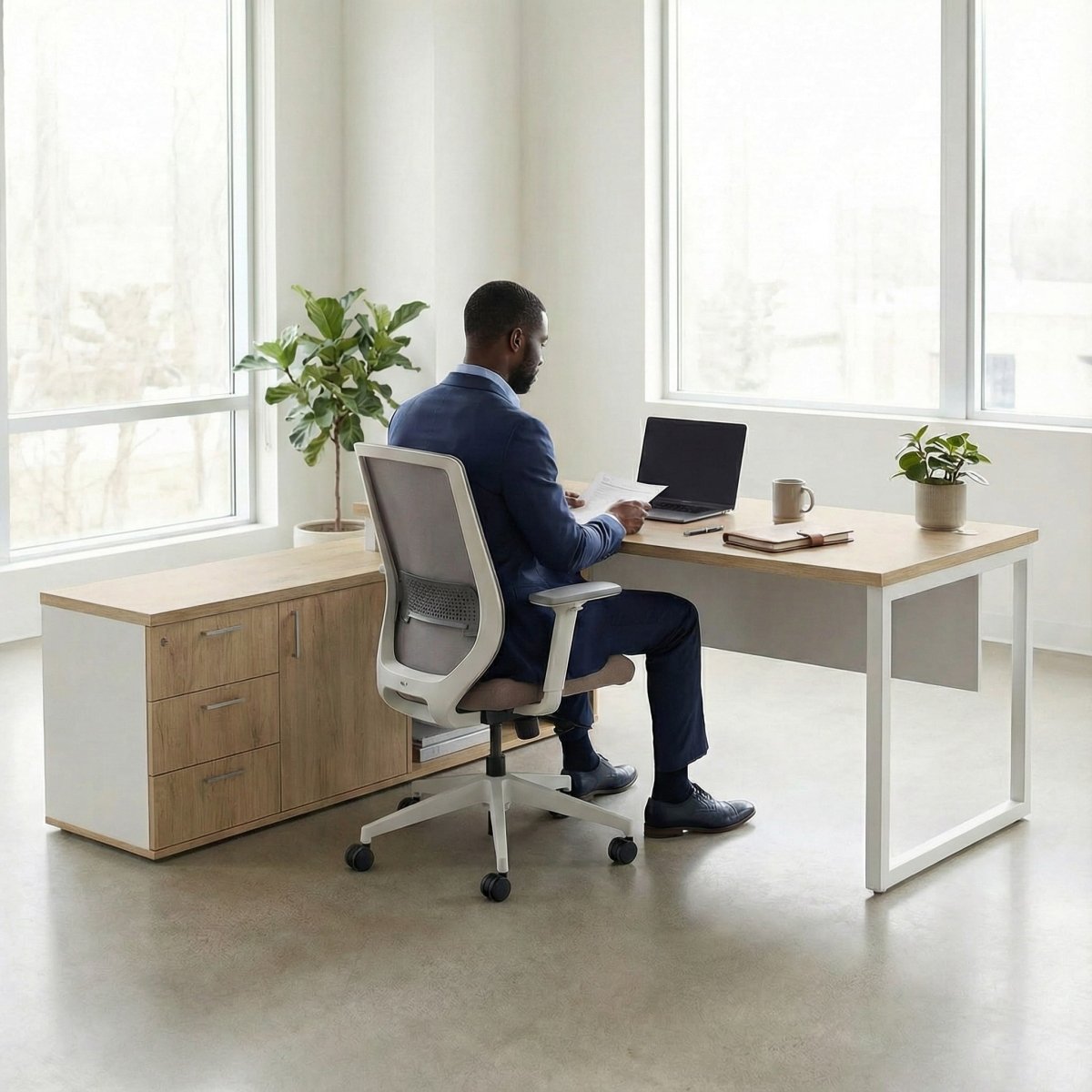 The L Shaped Desk - Workspace Dreams The L Shaped Desk