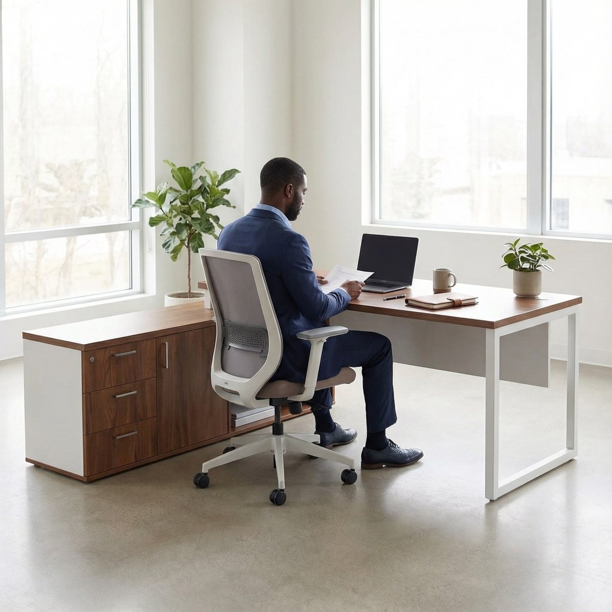 The L Shaped Desk - Workspace Dreams The L Shaped Desk