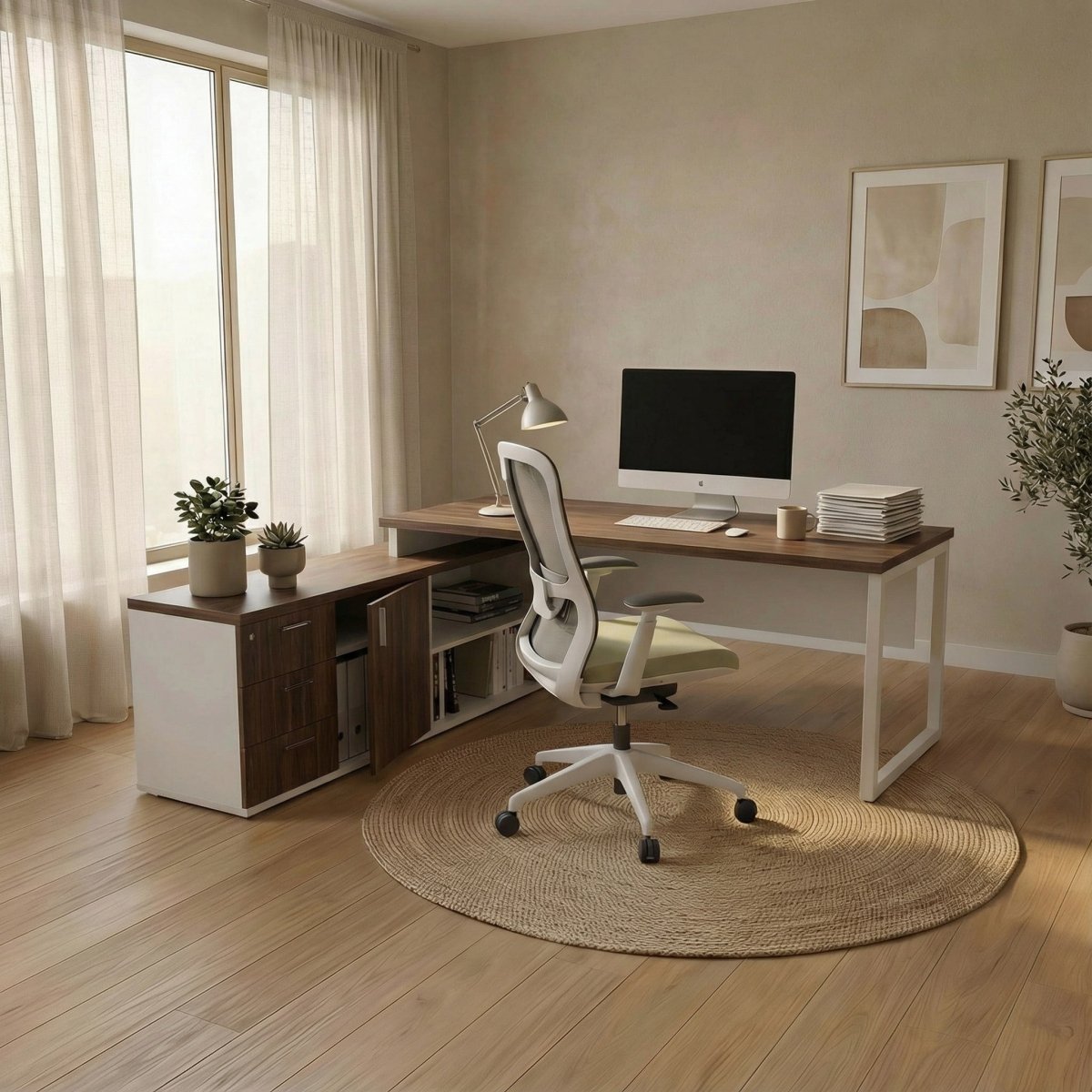 The L Shaped Desk - Workspace Dreams The L Shaped Desk