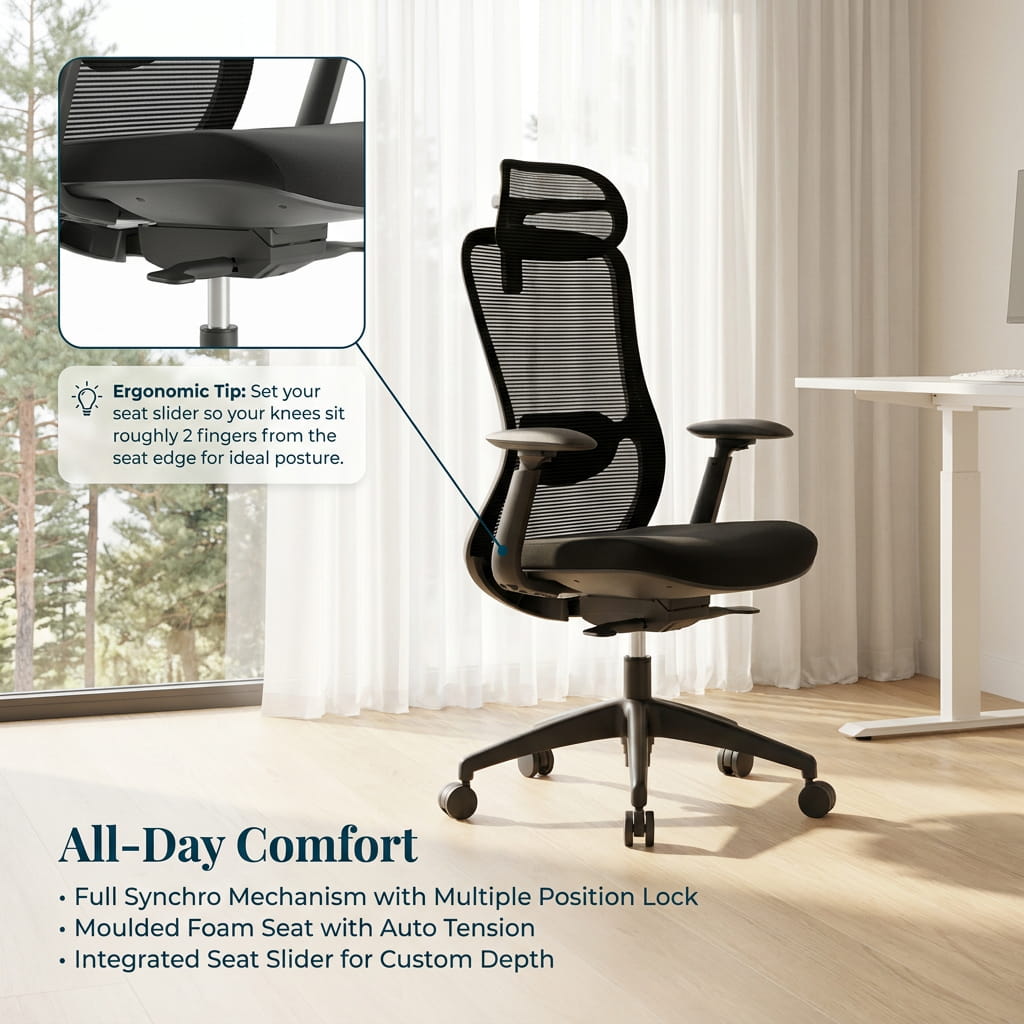 The Pro Flow Ergonomic Chair - Workspace Dreams The Pro Flow Ergonomic Chair