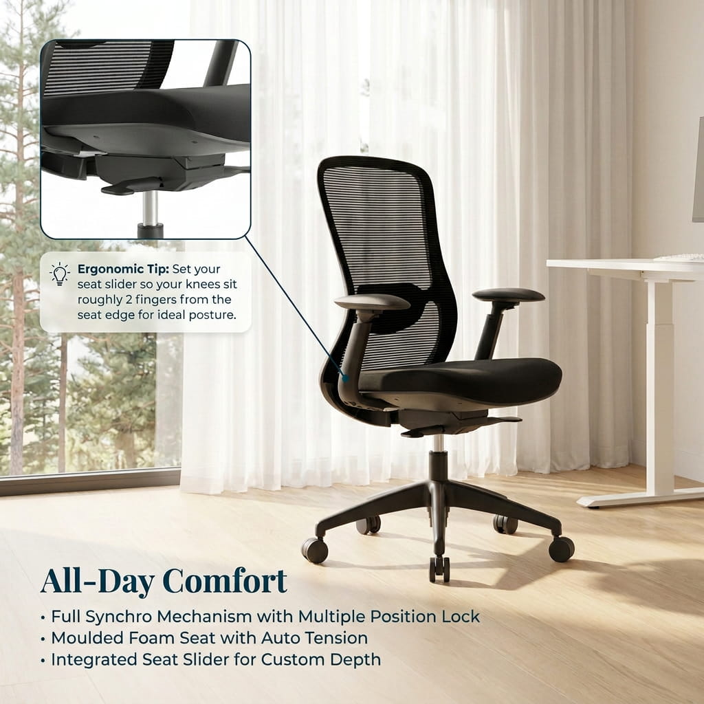 The Pro Flow Ergonomic Chair - Workspace Dreams The Pro Flow Ergonomic Chair