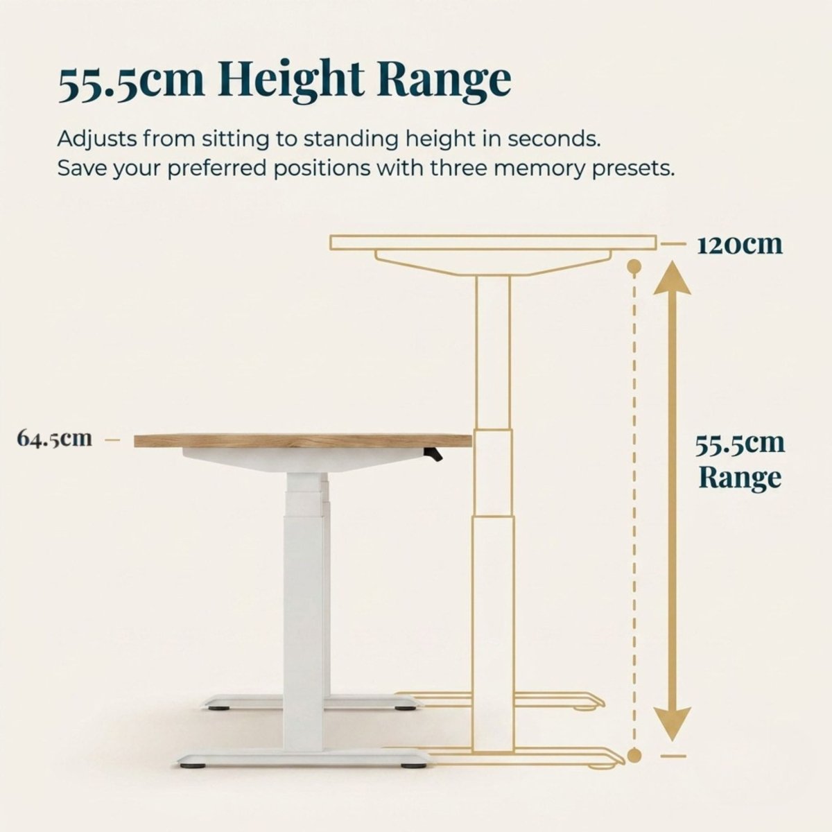 The Pro Lift Height Adjustable Desk - Workspace Dreams The Pro Lift Height Adjustable Desk