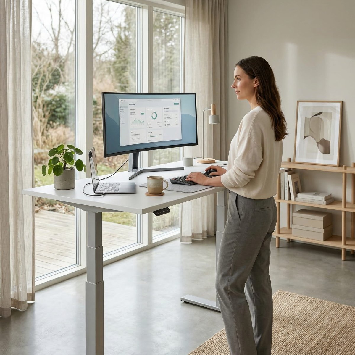 The Smart Stand Sit Stand Desk - Workspace Dreams The Smart Stand Sit Stand Desk