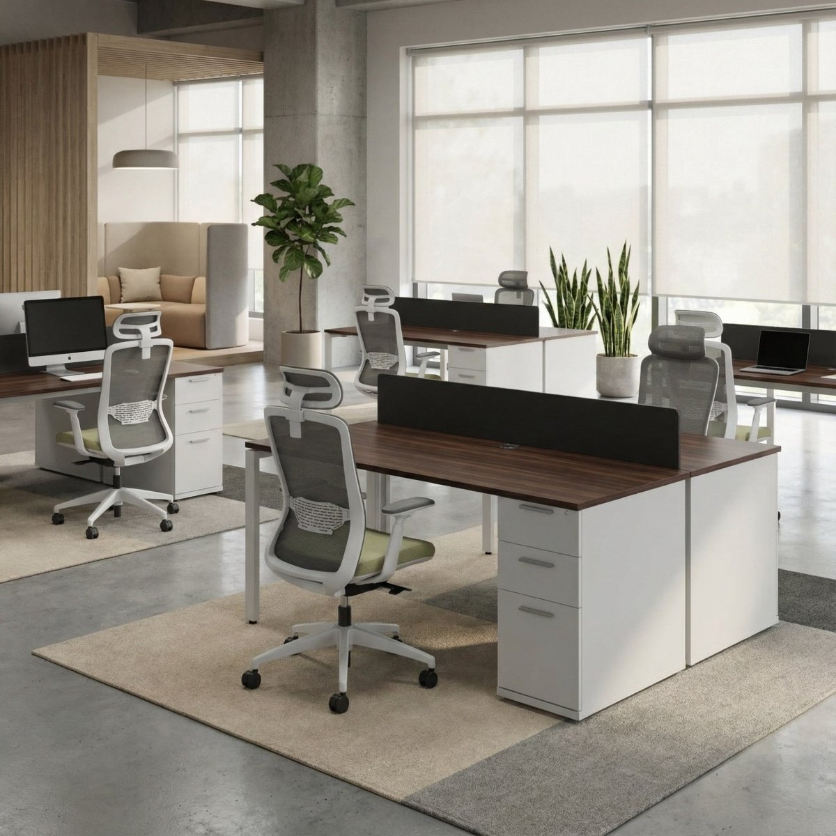 The Solo Desk with Storage - Workspace Dreams The Solo Desk with Storage