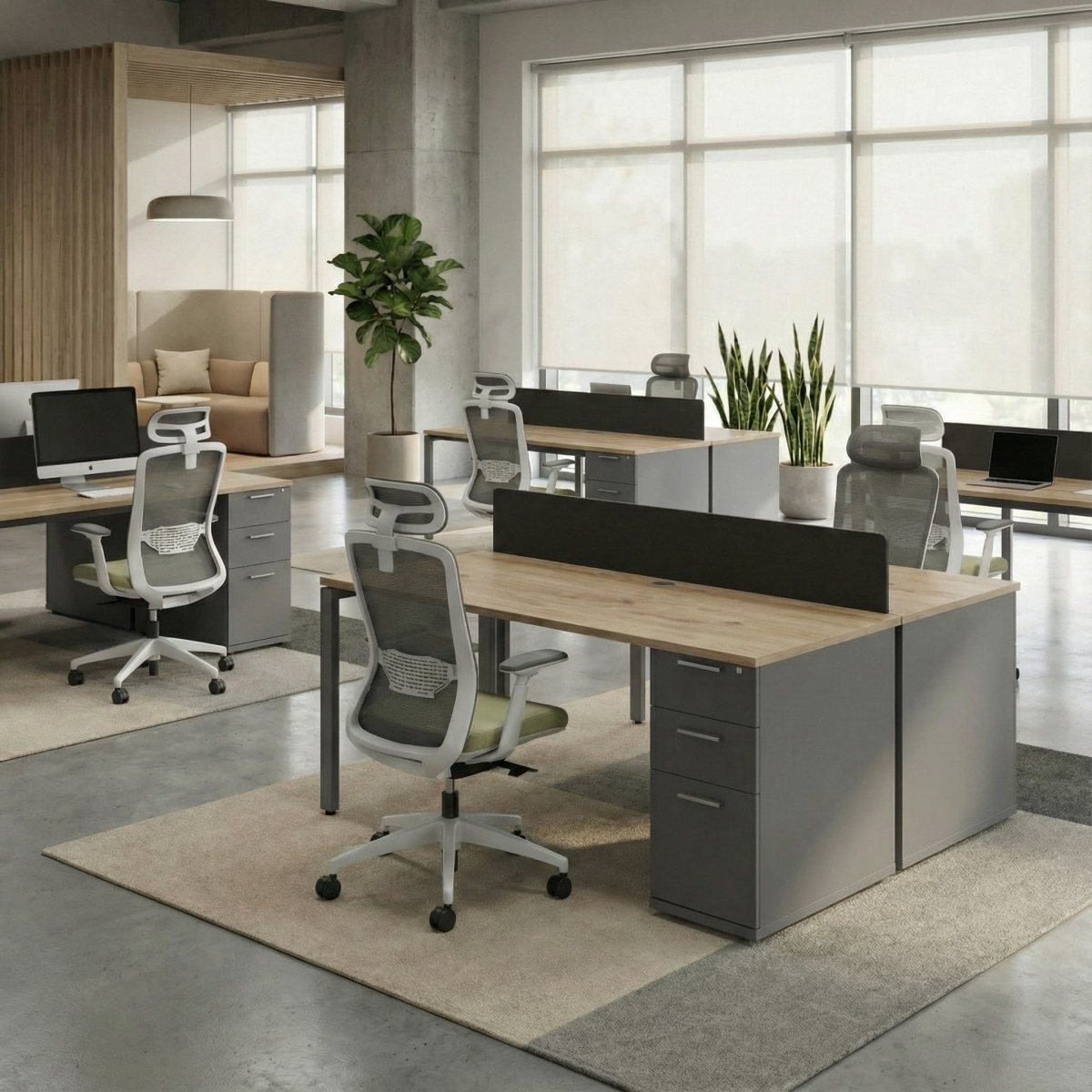 The Solo Desk with Storage - Workspace Dreams The Solo Desk with Storage