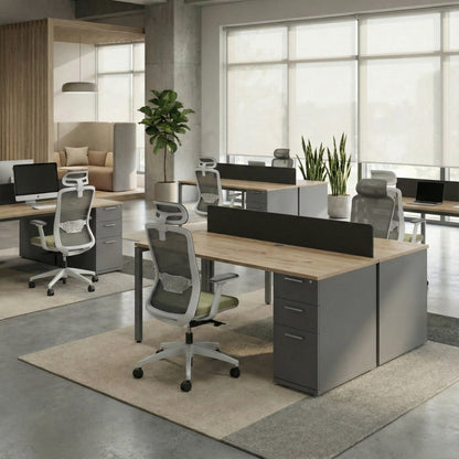 The Solo Desk with Storage - Workspace Dreams The Solo Desk with Storage