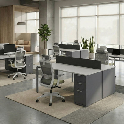 The Solo Desk with Storage - Workspace Dreams The Solo Desk with Storage